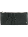 Valextra Zip Detail Card Case - Black