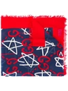 GUCCI GucciGhost scarf,DRYCLEANONLY