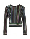 DIANE VON FURSTENBERG Diane Von Furstenberg Laser Stripe Sweater,S901801N16