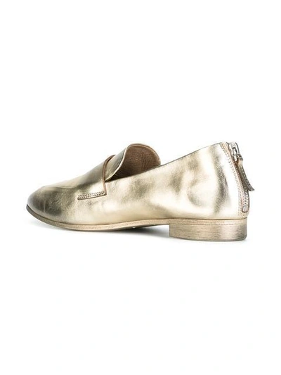 Shop Marsèll Rear Zip Loafers - Metallic