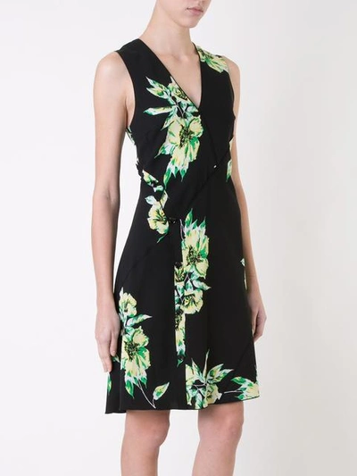 Shop Proenza Schouler Sleeveless Floral Print Dress In Black