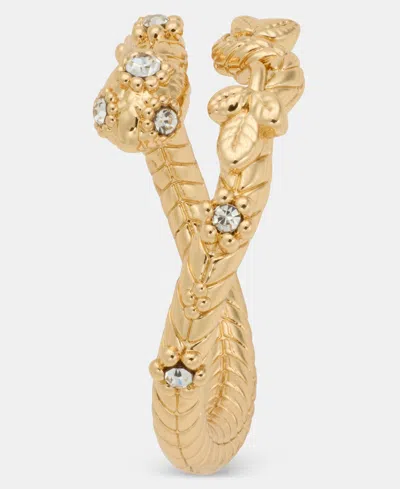 Marchesa Pave Snake Bypass Ring In Multi