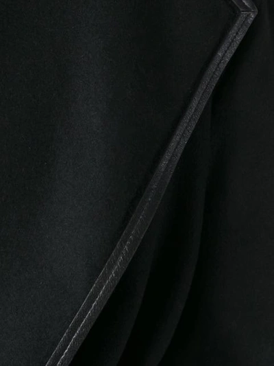 Shop Tom Ford Thick Lapels Belted Coat - Black