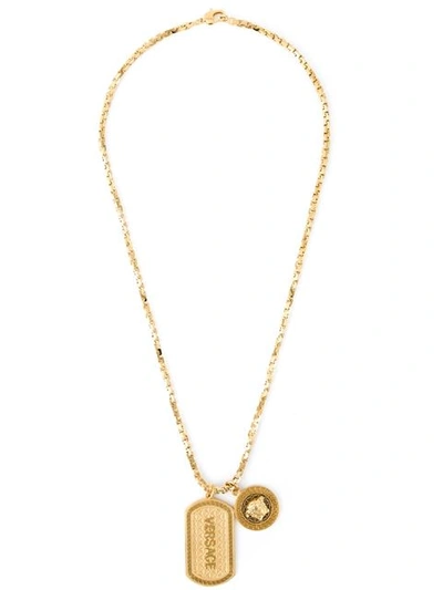 Shop Versace Medusa Logo Tangle Necklace