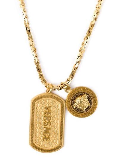 Shop Versace Medusa Logo Tangle Necklace