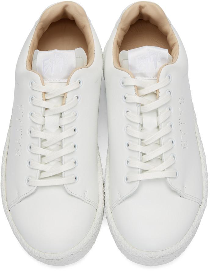 Eytys Ace Low-top Leather Trainers In White | ModeSens