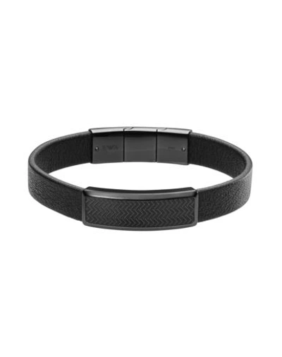 Emporio Armani Bracelets In Black