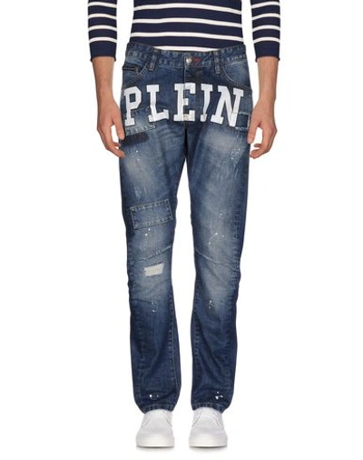 Philipp Plein Denim Trousers In Blau