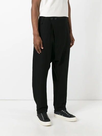 Shop Lost & Found Ria Dunn Drop-crotch Trousers - Black