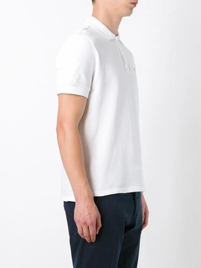 Shop Ami Alexandre Mattiussi Ami De Coeur Polo Shirt In White