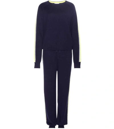 Shop Olivia Von Halle Missy New York Silk And Cashmere Track Suit In Eew York