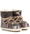 INUIKII Camouflage Low suede boots