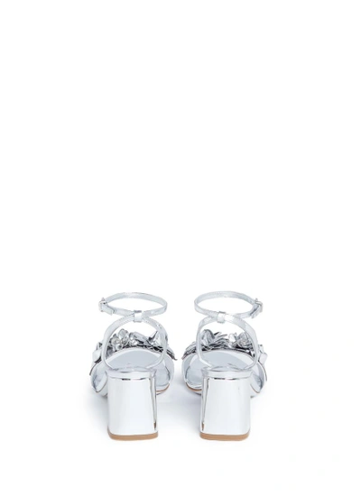 Shop Sophia Webster 'lilico' Floral Appliqué Mirror Leather Sandals