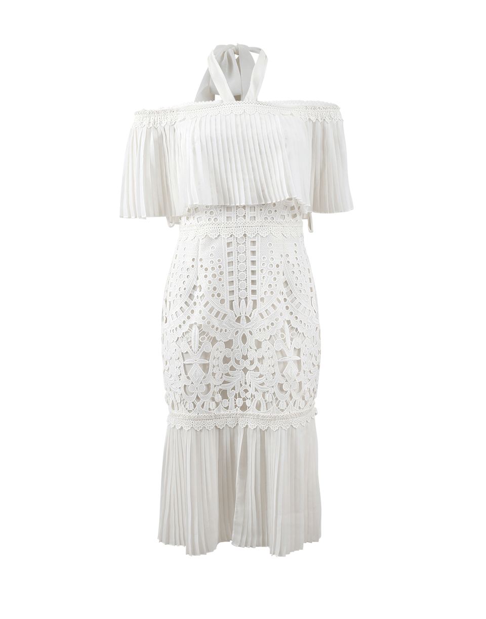 Temperley London Berry Lace Off-the-shoulder Dress In White | ModeSens