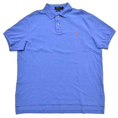 Polo Ralph Lauren Men Custom Fit Mesh Polo Shirt In Fall Blue