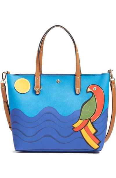 Tory Burch Small Kerrington Parrot Coated Canvas Tote