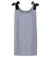 MIU MIU STRIPED COTTON DRESS,P00239835