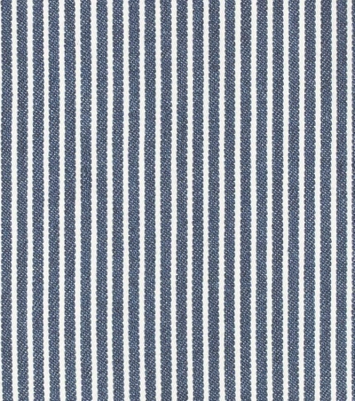 Shop Miu Miu Striped Cotton Dress In Blue