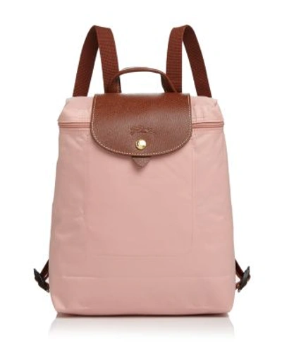 Shop Longchamp Le Pliage Nylon Backpack In Pinky