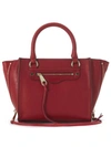 REBECCA MINKOFF Rebecca Minkoff Mini Regan Red Leather Handbag,HR26ISZX58644DPRED