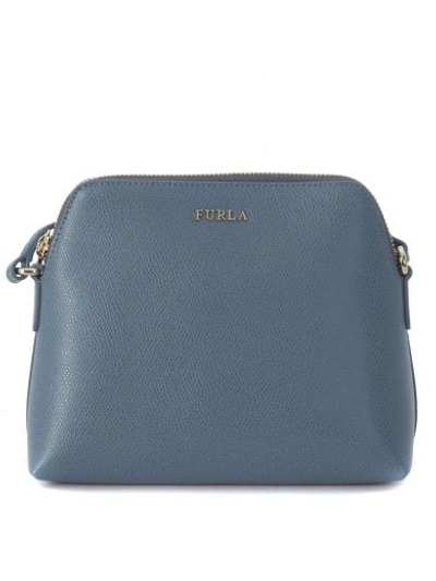 Furla Boheme Shoulder Bag In Dolomia Leather With Removable Double Internal Pochette In Multicolor