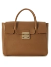 FURLA Furla Metropolis Medium Brown Leather Handbag,851184NOCE