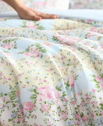 Betsey Johnson Patchwork Floral Microfiber 4-pc. Comforter Set, Twin In Multi