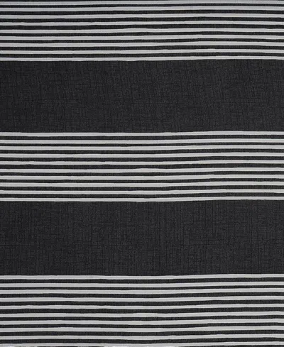 Kenneth Cole New York Banded Stripe Textured Microfiber 7-pc. Comforter Set, King In Multi