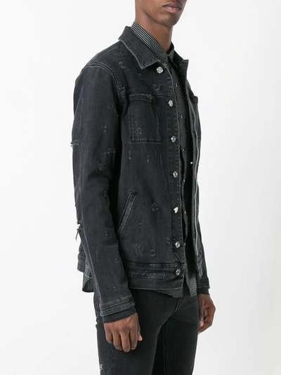 Shop Rta Distressed Denim Jacket