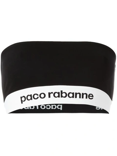 Shop Paco Rabanne Logo Bandeaux Top