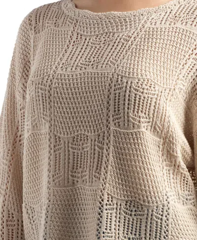 Bcx Juniors' Crewneck Pull-on Sweater In Gray