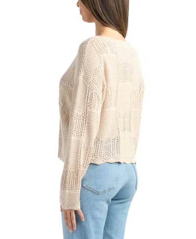 Bcx Juniors' Crewneck Pull-on Sweater In Gray