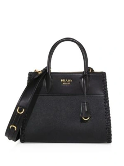 Prada Paradigme Saffiano Leather Handbag In Nero