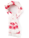 ALEXANDER MCQUEEN skull print scarf,DRYCLEANONLY