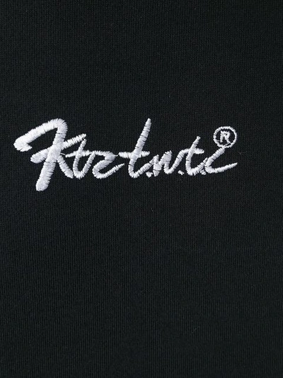 Shop Ktz Cut-off Detail Longsleeved T-shirt In Black