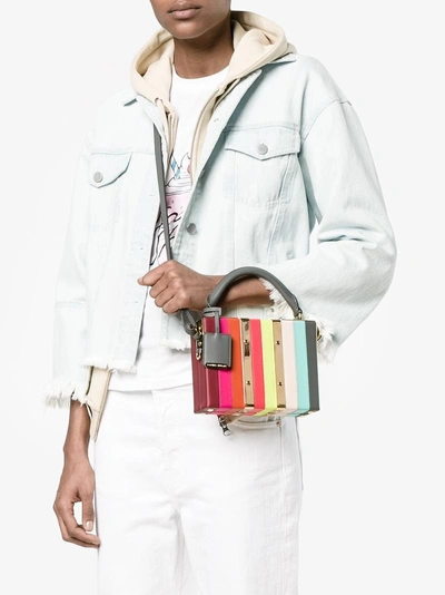Shop Sophie Hulme Albion Box Crossbody Bag In Multicolour