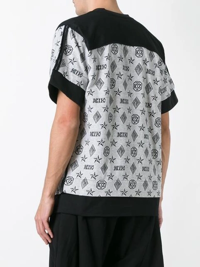 Shop Ktz Monogram Inside Out T-shirt In White