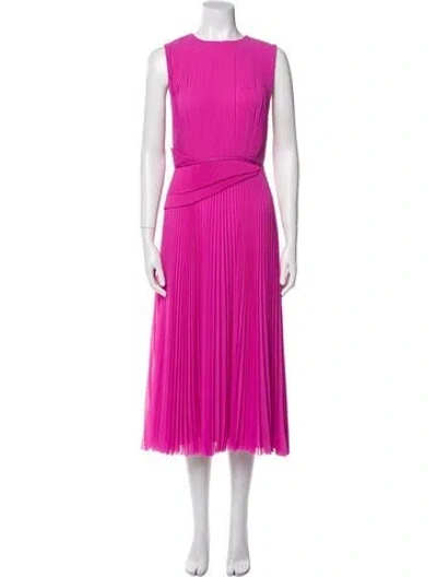 Pre-owned Jason Wu Collection Crew Neck Long Dress In Purple