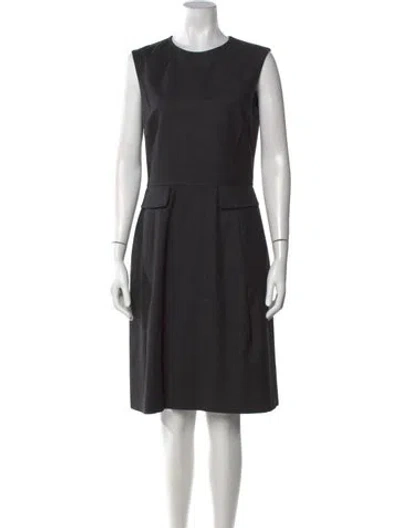 Pre-owned Saint Laurent Wool Knee-length Dress In Multi