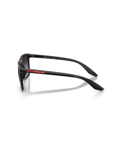 Persol Prada Linea Rossa Men's Rectangle Sunglasses, Ps B08s In Black
