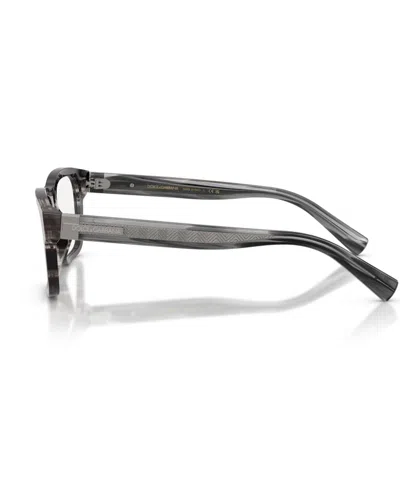 Dolce & Gabbana Men's Rectangle Eyeglasses, Dg3446 In Gray