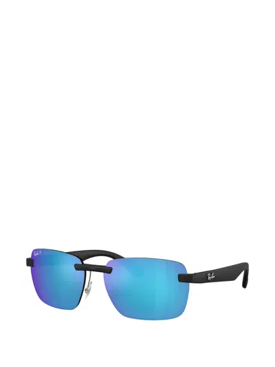 Ray Ban Rimless Rectangle-frame Sunglasses In Pattern