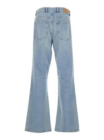 Represent Blue Denim Boot Cut Jeans In Blue
