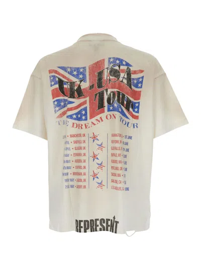 Represent 티셔츠 남성 색상 베이지 In White