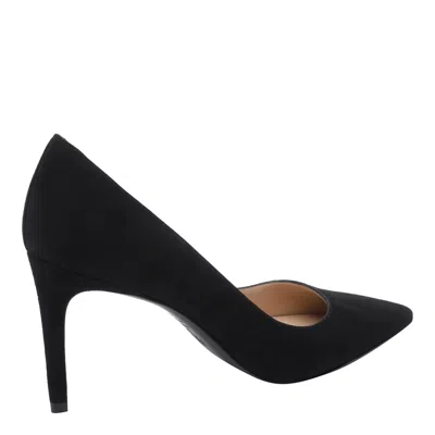 Stuart Weitzman Anny 70 Pointed-toe Suede Court Shoes In Black