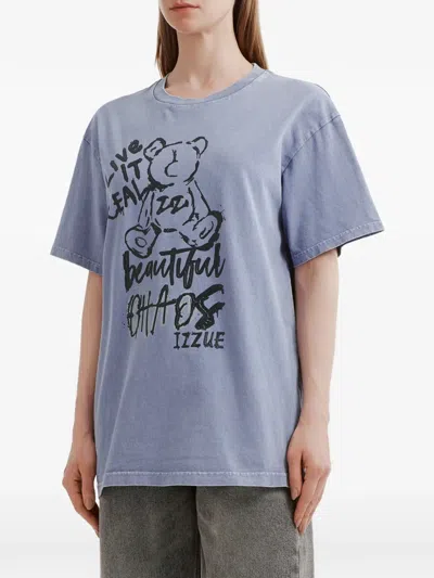 Izzue Graphic T-shirt In Blue