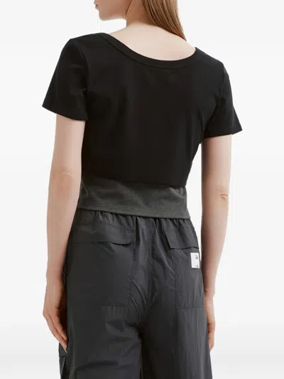 Izzue Zip T-shirt In Black