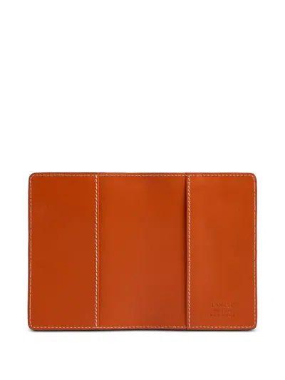 Lancel Beach Geometric-pattern Leather Passport Holder In Multi