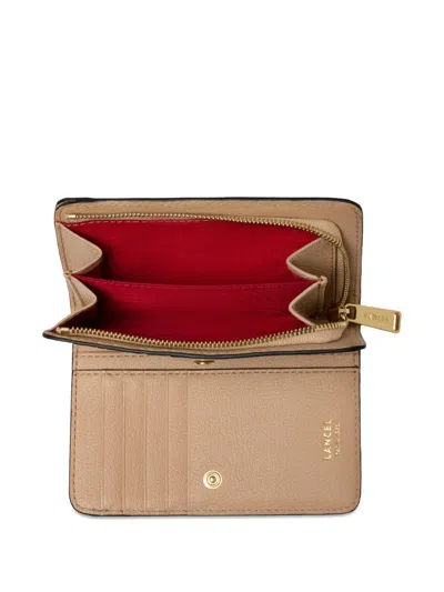 Lancel Rectangular Zip Wallet In Brown