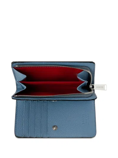 Lancel Enveloppe Rectangular Zip Wallet In Blue